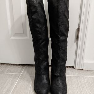 Fergalicious Knee High Black Boots